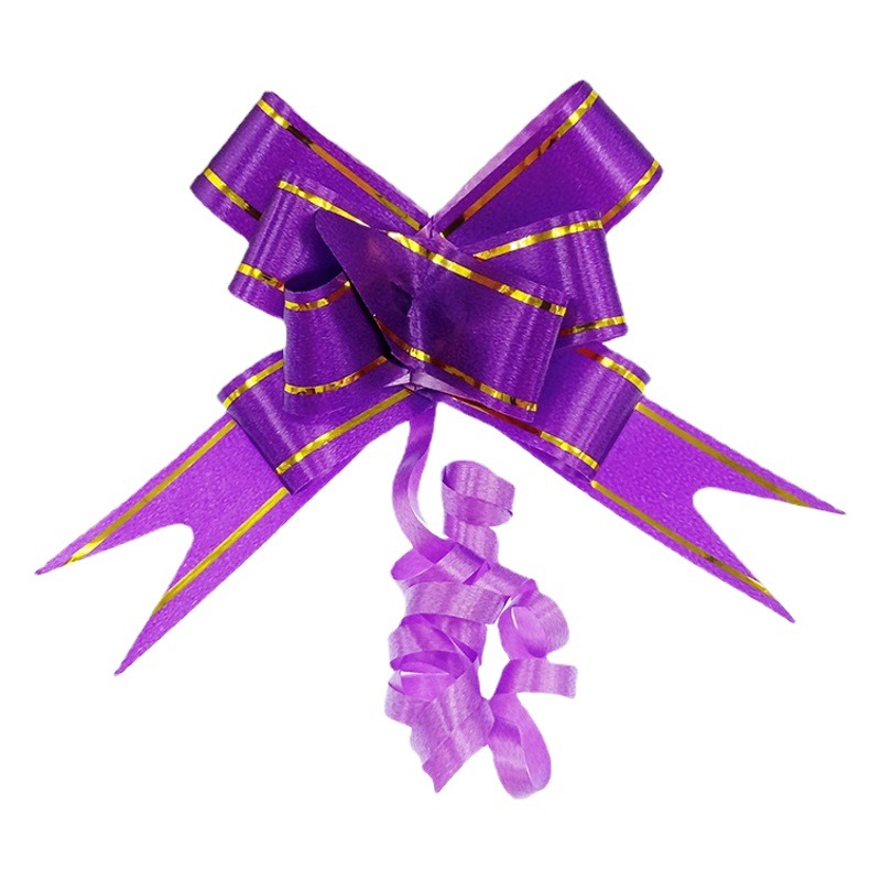 Free Shipping 18mm Small Trumpeter Flower Christmas Holiday Gift Packaging Phnom Penh Printed Bow Flower Ribbon