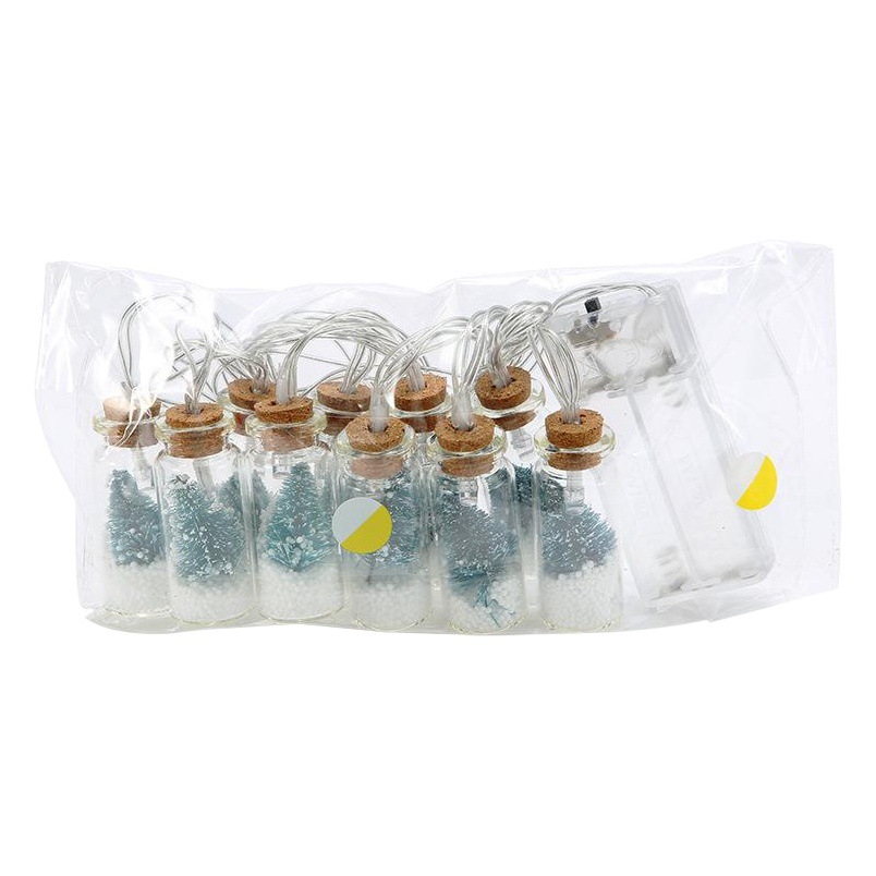 Nueva transfronteriza LED deseando botella de luz decorativa de Navidad caja de batería ins chica corazón foto accesorios en stock al por mayor