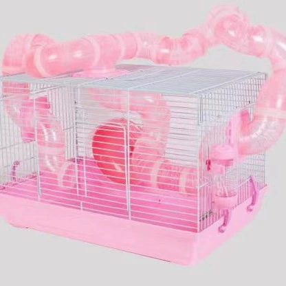 Труба хомяк клетка 47 клетка Фонд клетка 60 хомяк клетка поставки Золотой медведь гнездо Одноместный двойной палубе Вилла