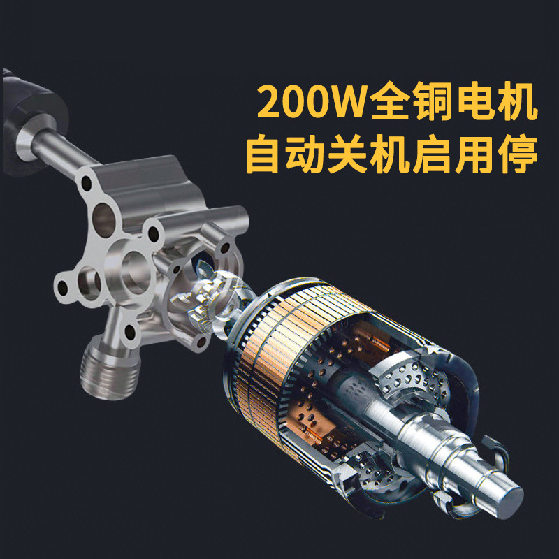 家用洗车机锂电高压洗车工具便携无线小型洗车机21V水枪喷壶批发