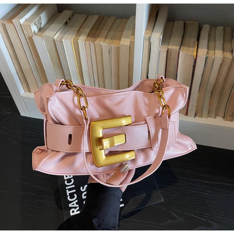 Bolso de tendencia transfronteriza de comercio exterior para mujeres 2026 nuevo bolso de textura de pulpa, bolso de lujo ligero, bolso de hombro dulce de una sola mujer