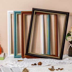Retro Oil Painting Frame Outer Frame Mounting Classical Decorative Digital Oil Painting Empty Frame Any Size Custom Photo Frame Wall Hanging