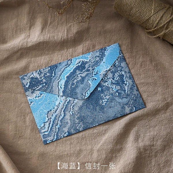 Морской синий конверт, 1 шт.