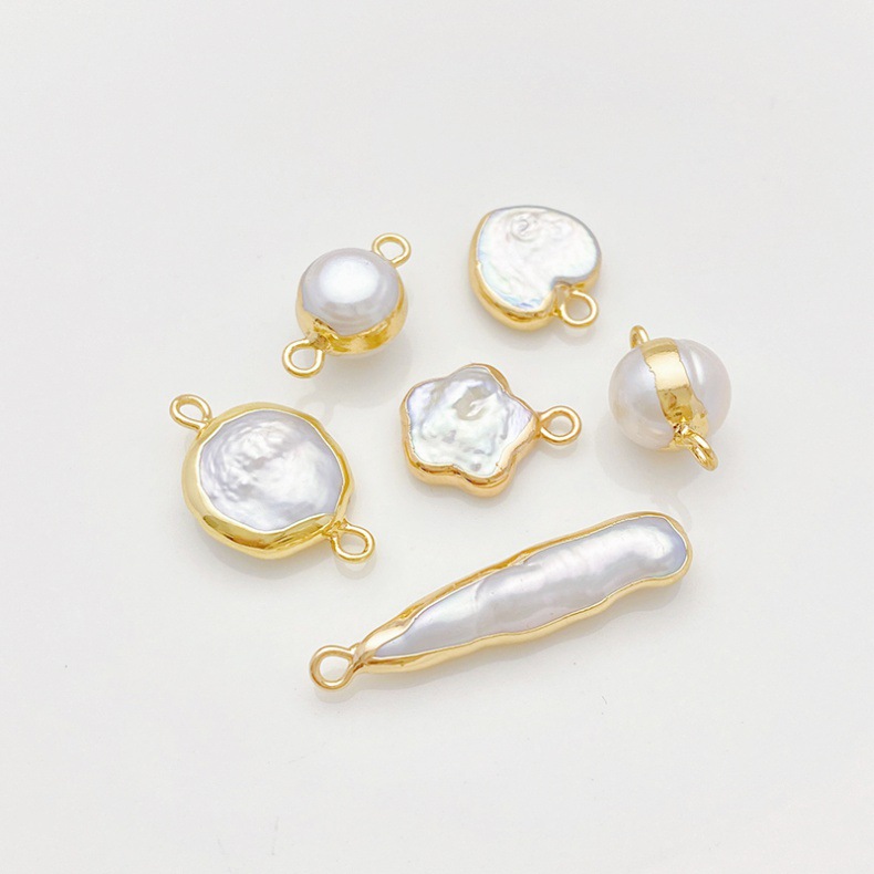 Heart Shape Pattern 1 Piece Freshwater Pearl Heart Shape Pendant