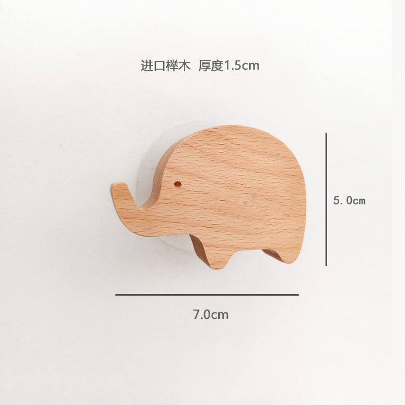 Gancho de ropa-Elefante de haya