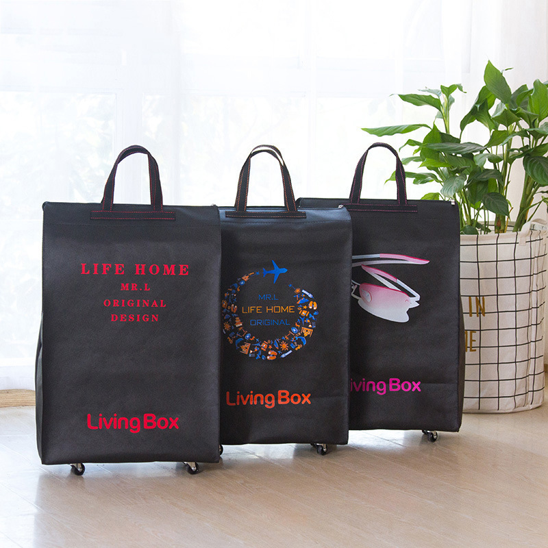 Large Fabric Luggage Bag with Handle, Travel Airplane Wheeled Bag, Storage Bag Wholesale, Ins-Style Portable