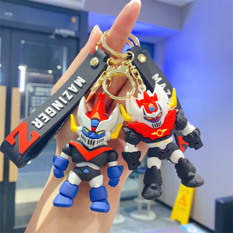 Cartoon cool universal robot pendant keychain schoolbag doll cute wholesale jewelry small gift backpack