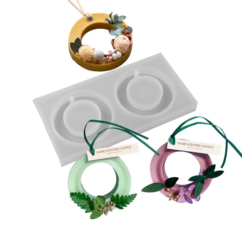 Bricolaje molde de silicona aromaterapia yeso jabón hecho a mano hoja de cera aromaterapia lista molde epoxi utensilios para hornear fabricante