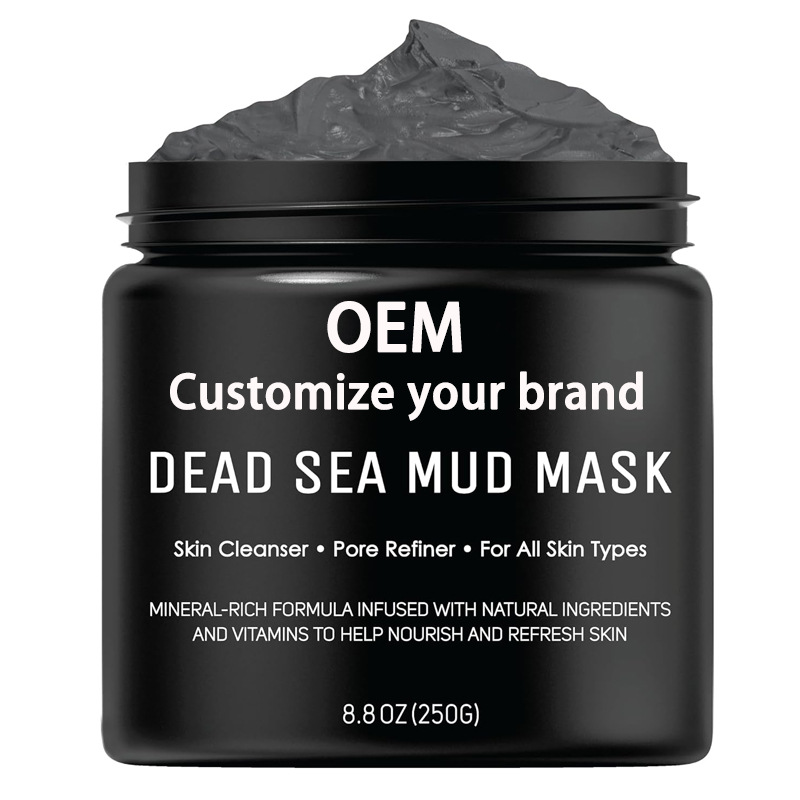 Cross-Border Men's Dead Sea Mud Mask Oem Processing Firming Skin Care Products Facial Cleansing Smear-On Blackhead Removal Mud Mask Customization