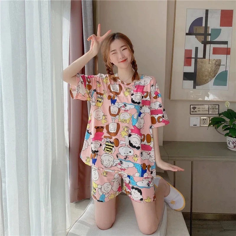 Traje de manga corta - Snoopy rojo