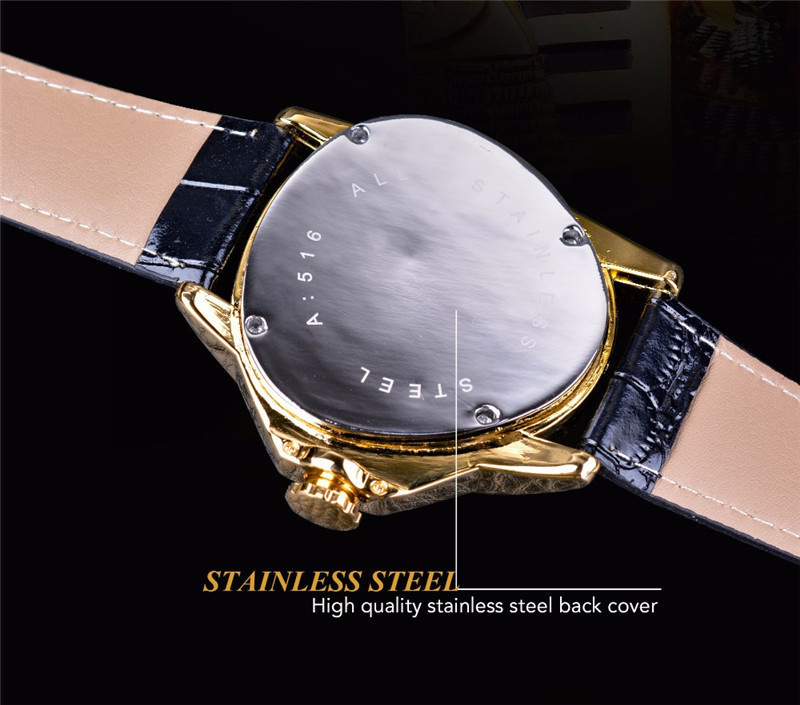 Men's Automatic Mechanical Watch With Triangular Dial And Case_voghion.com
