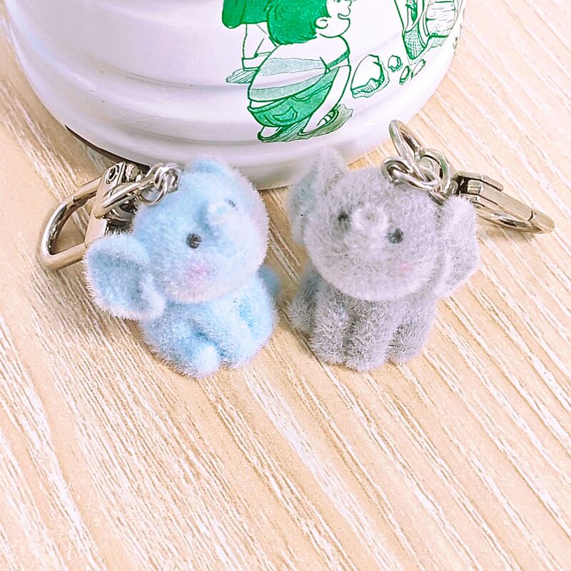 Resin Flocking Three-Dimensional Cartoon Cute Elephant Keychain Mobile Phone Hanging DIY Handmade Jewelry Small Pendant Resin Flocking Three-Dimensional Cartoon Cute Elephant Keychain Mobile Phone Hanging DIY Handmade Jewelry Small Pendant