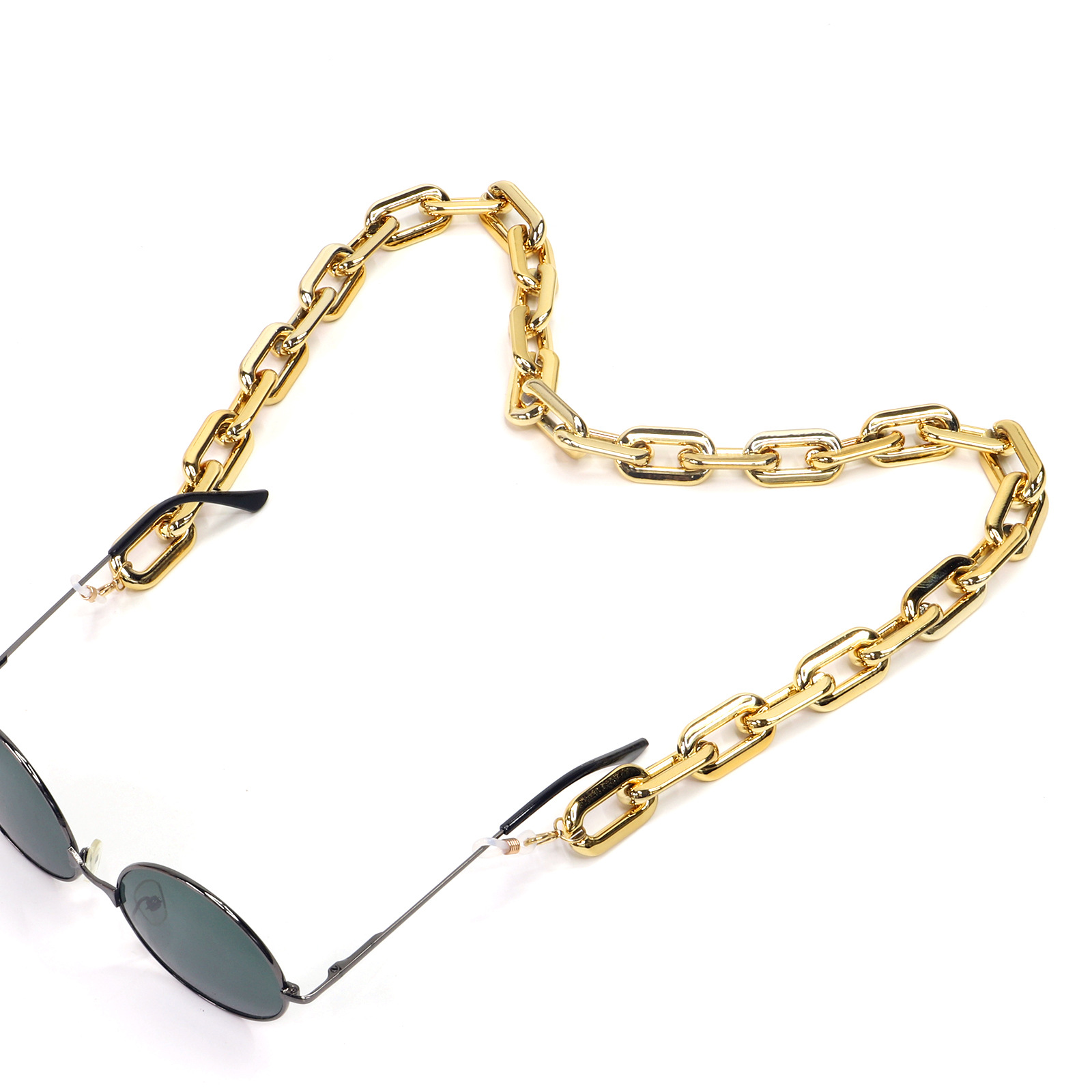 Mode Einfache Gold Dicke Brillenkette Großhandel Nihaojewelry display picture 3