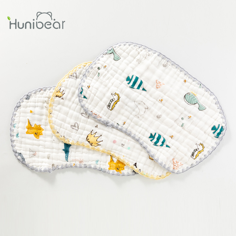 baby pillow pure cotton Gauze newborn baby summer ventilation Sweat spit up Clouds