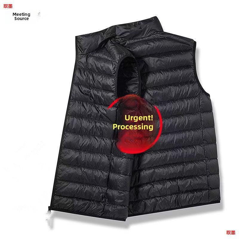 Purchase Products: Autumn and Winter Lightweight Stand-Collar Cotton Vest Men's Outerwear Sleeveless Jacket Casual Thick Warm Vest