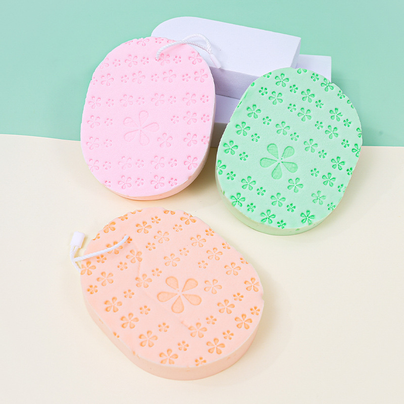 Fábrica a medida 18T lavado de cara lavado color de algodón aleatorio limpieza de maquillaje limpia esponja de PVA