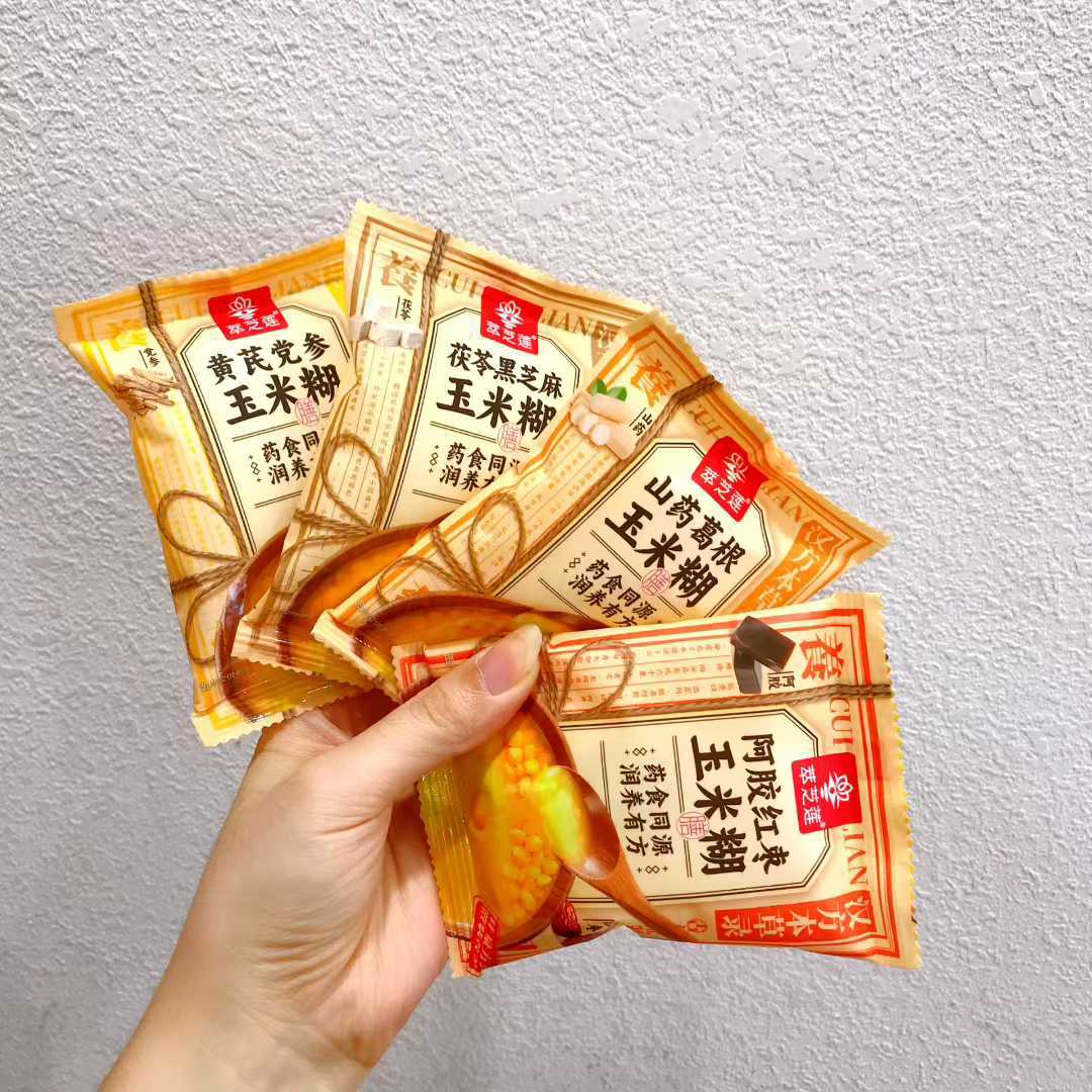 萃芝莲 山药葛根阿胶红枣茯苓黑芝麻黄芪党参玉米糊 5斤一包