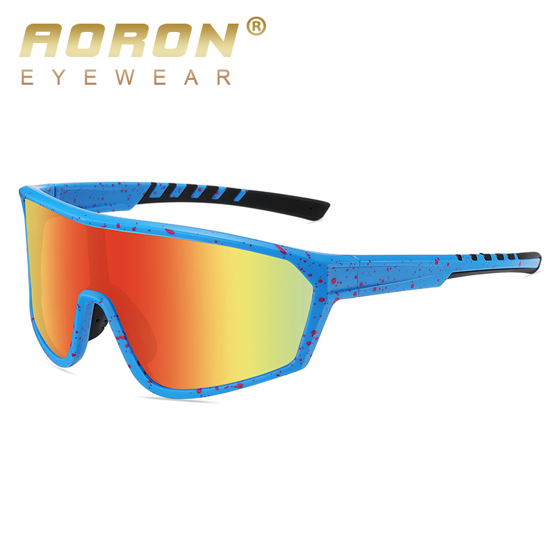 新しいスポーツの連体の大きい枠の男女のサングラスは国境を越えて欧米のまぶしいファッションのサングラスのメガネの卸売りの3082