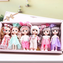17厘米恆潮迷糊芭比娃娃可換裝洋娃娃禮盒套裝女生Molly玩具套盒