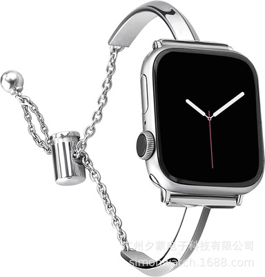 新款金属手镯手链款表带适用于苹果手表applewatch8代7654321se|ms