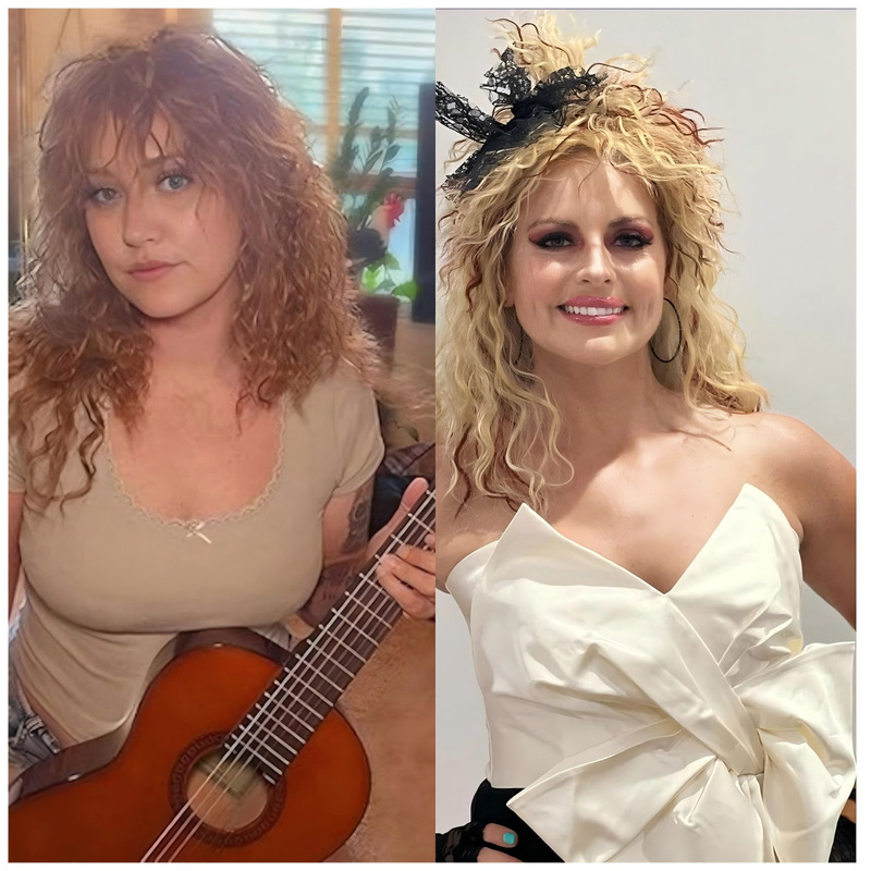 European and American classic 80 s punk long curly hair wig fluffy female singer fashion headgear high temperature silk hairstyle European and American classic 80 s punk long curly hair wig fluffy female singer fashion headgear high temperature silk hairstyle