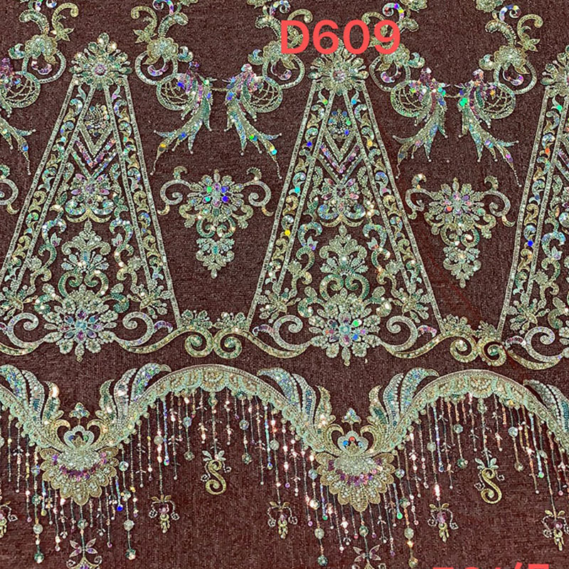 Xiuhe Wedding Dress Lace Chinese Retro Clothing Hand-Sewn Bead Lace Mesh Label Is the Price of a Set