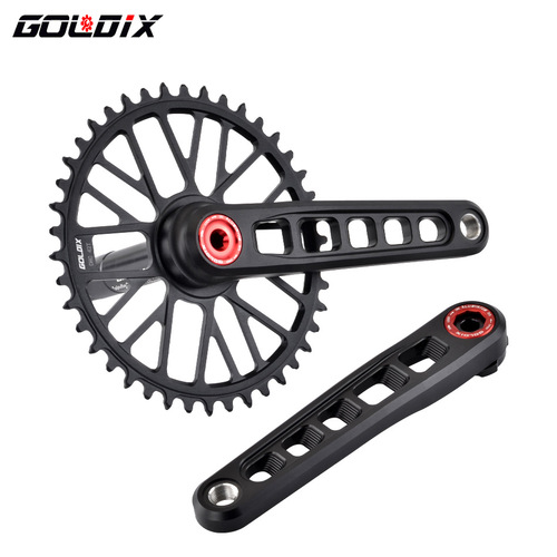GOLDIX ultra-light mountain road bike crank hollow chainring GXP specification positive and negative tooth sprocket