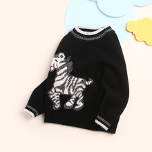 数羊羊一件代发新款儿童山羊绒衫宝宝小马圆领加厚保暖毛衣批发