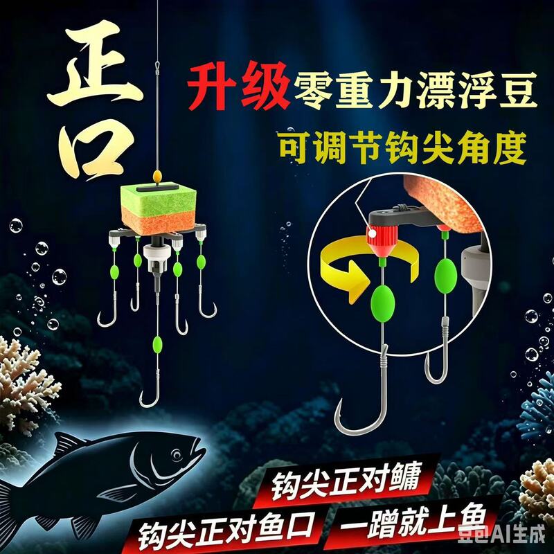 Beitefeng Square Bait Sea Rod New Model for Carp and Bighead Carp Fishing, Upgraded Anti-Tangle Adjustable Hook Tip, New Flip Board