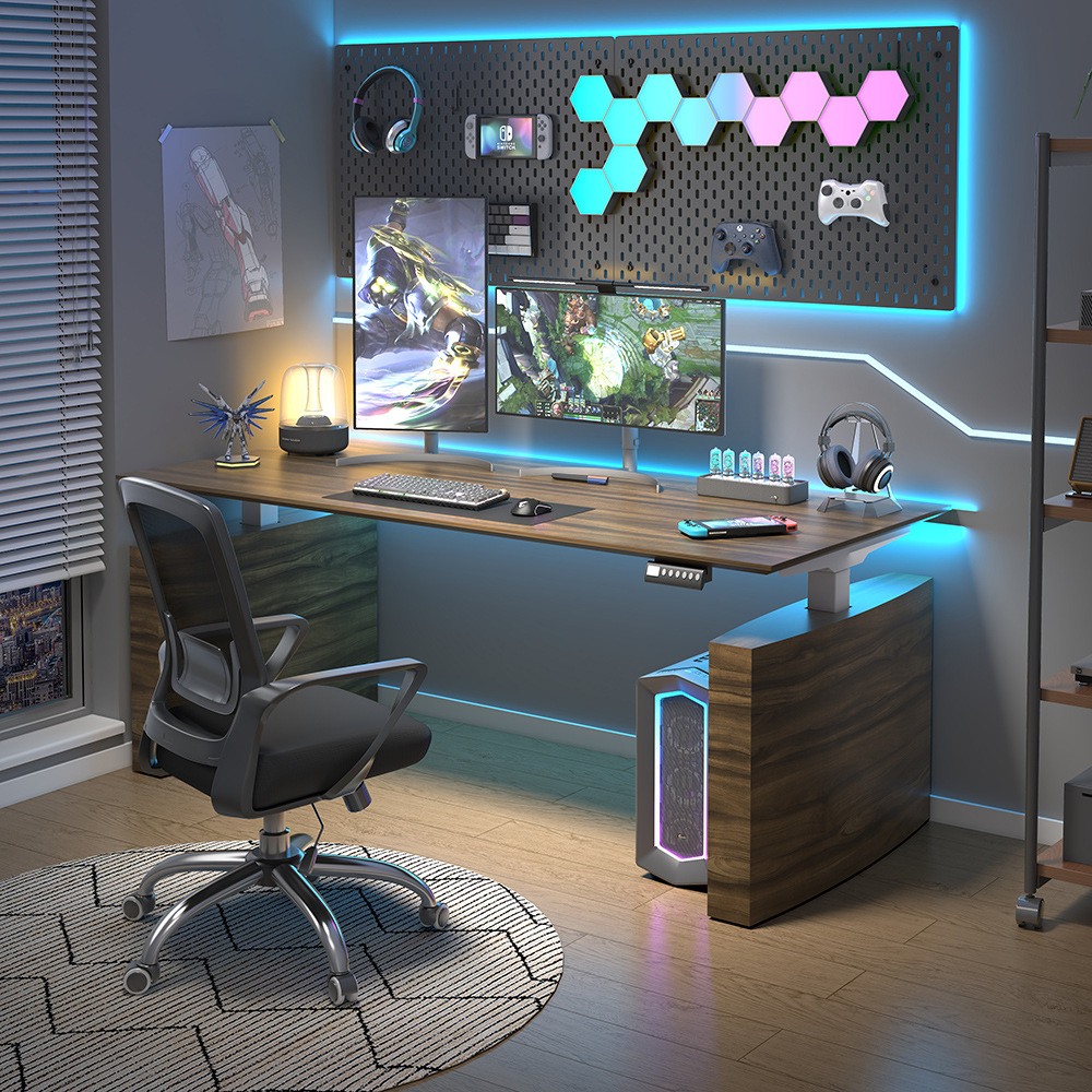 Electric Adjustable Table, Home Computer Table, Adjustable E-Sports Table, Study Office Desk, Smart Adjustable Workbench