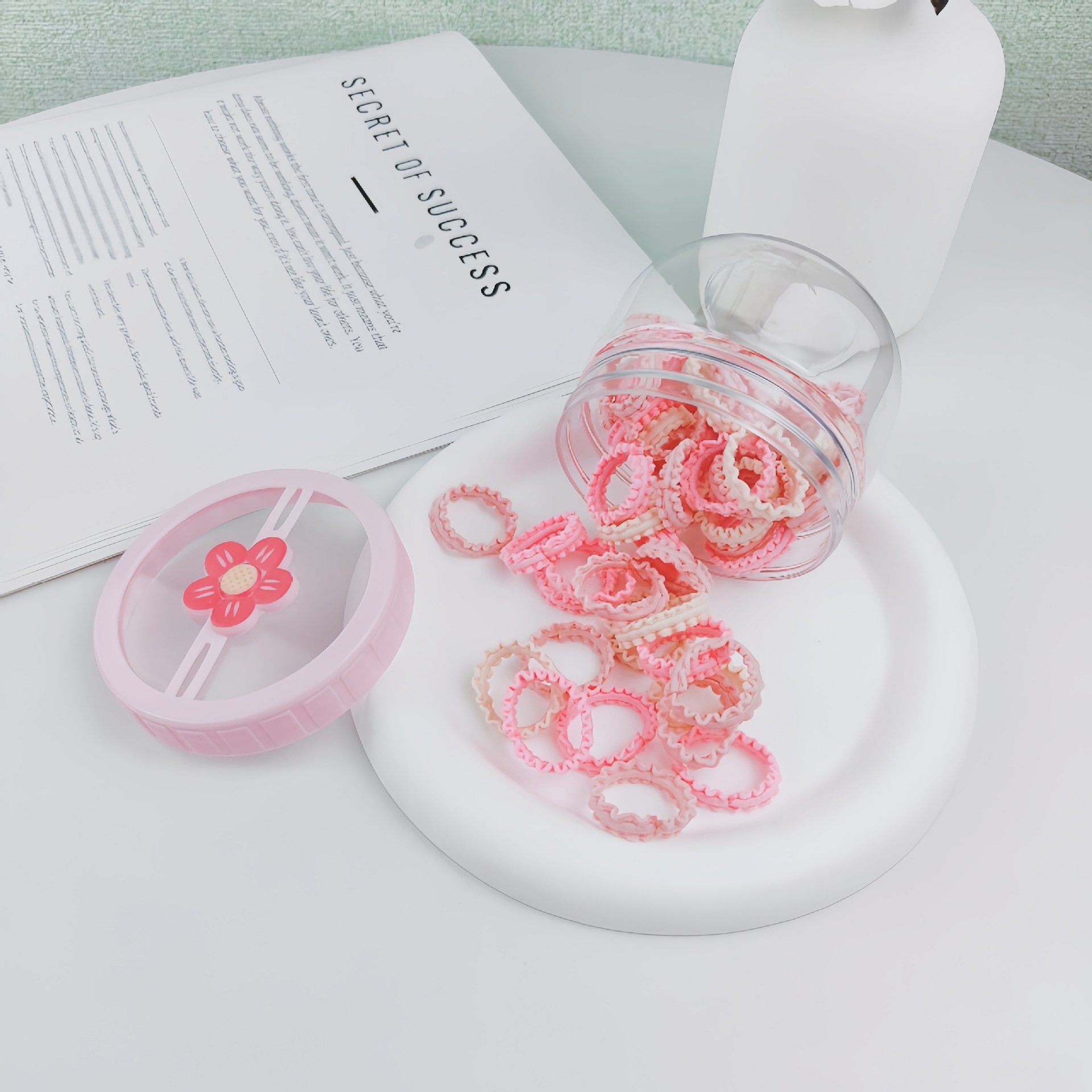 Banda de goma dulce en caja para niños no daña cabello elástico buena cuerda de encabezado para niñas banda de goma de alta elasticidad para niñas anillo de cabello