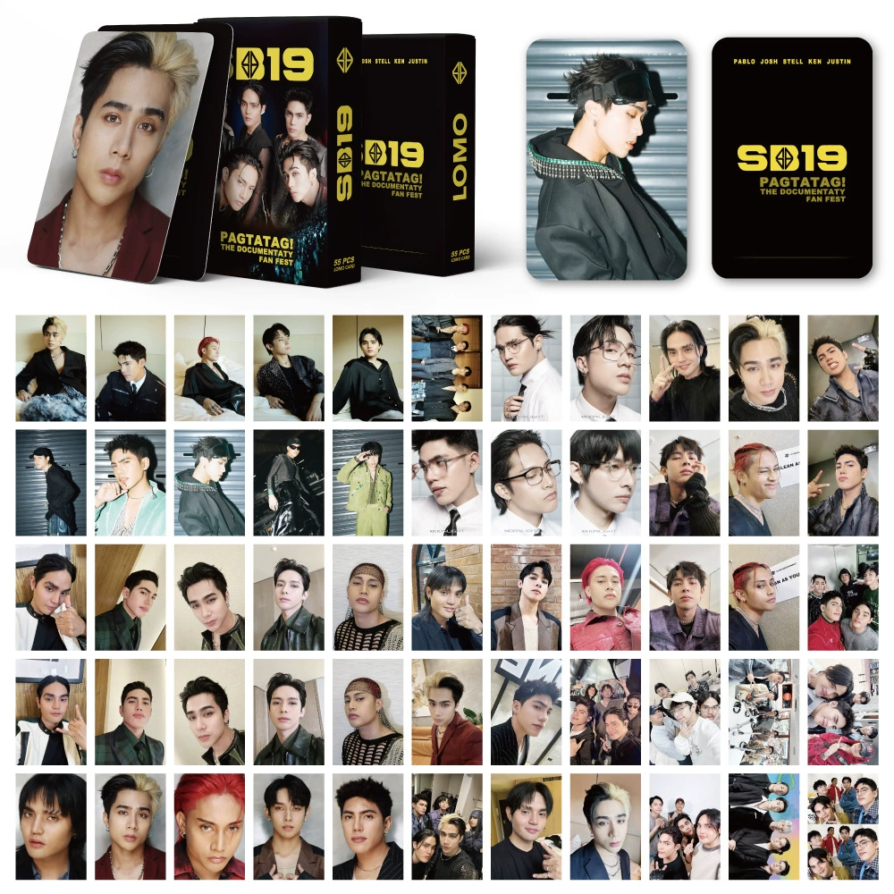 Коллекционная открытка kpop черная pin Seventeen Stray Kids бронепанель лома карта 55 карточек в коробке