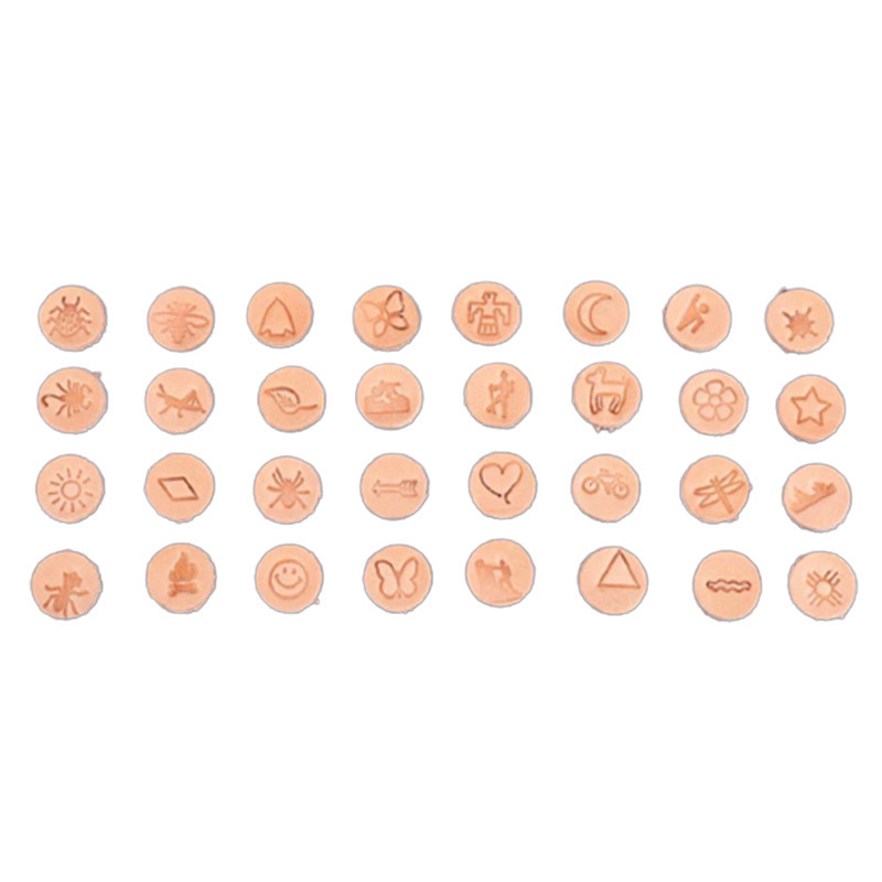 Nuevo poder indio Impresión de estilo cuero curtido vegetal carta punzonado herramienta especial molde digital cuero talla sello