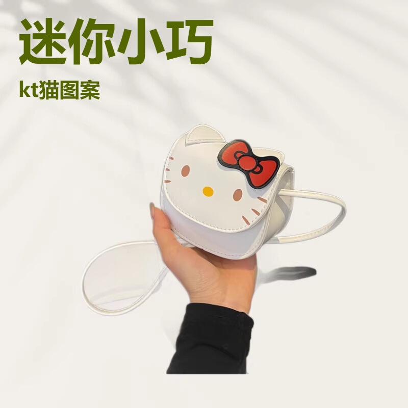 Hello Kitty Mini Bag Girl Mini Cat Bag Cute Cartoon Girl Summer Small Bag Coin Purse