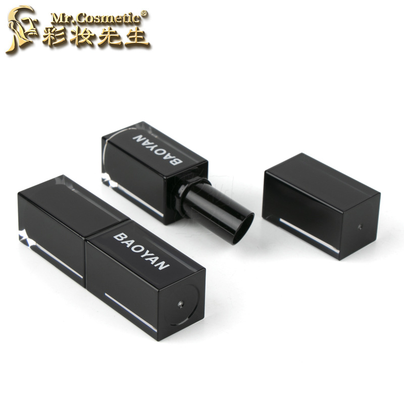 彩妆先生-短宽黑色口红管2