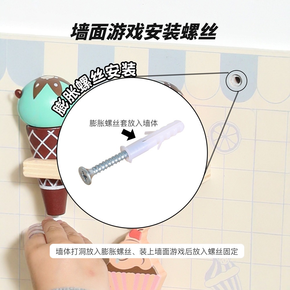 Nuevos productos transfronterizos, juguetes de madera para niños, jardín de infantes, educación temprana Montessori, parque de atracciones de pared de tablero ocupado multifuncional