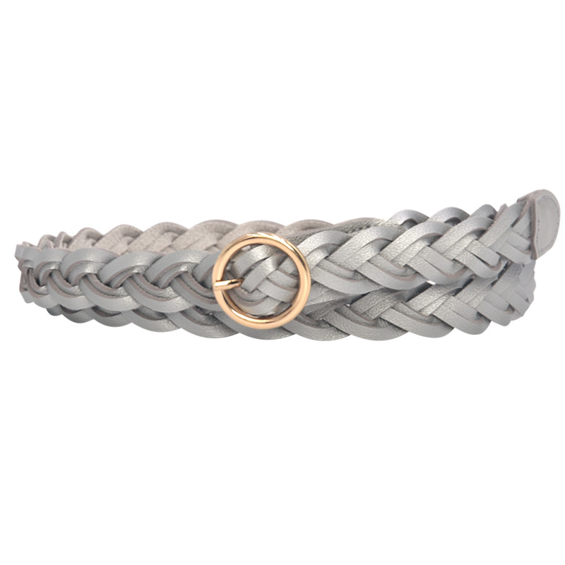 El nuevo cinturón tejido mujeres aguja hebilla Joker cintura cinturón señoras cuerda decorativa ropa fábrica directa al por mayor