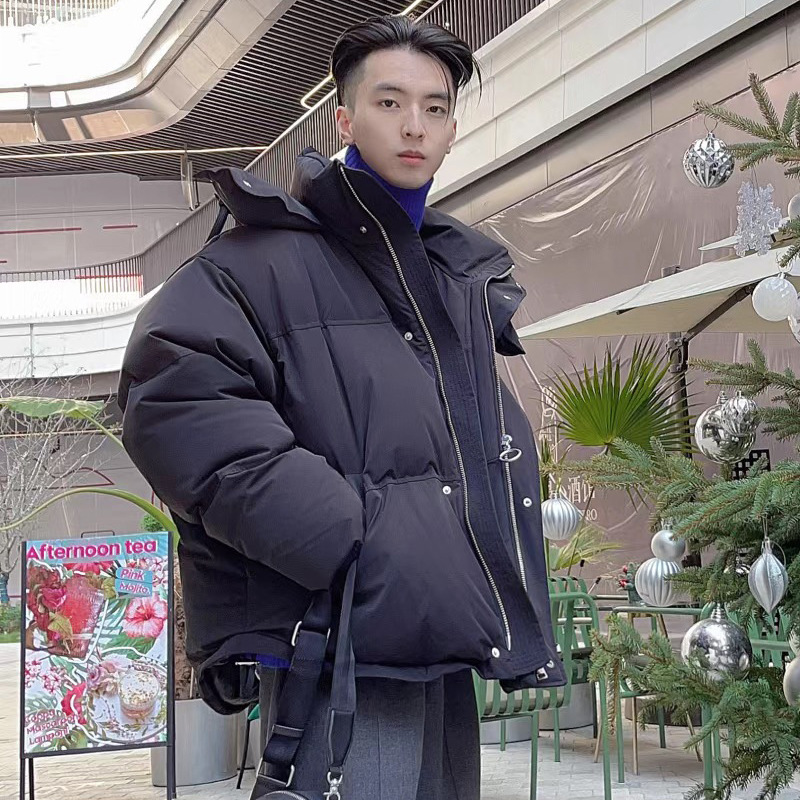 Alta versión AIMI mismo estilo invierno 90 pato blanco abajo chaqueta hombres y mujeres pareja suelta gruesa chaqueta caliente sin etiqueta