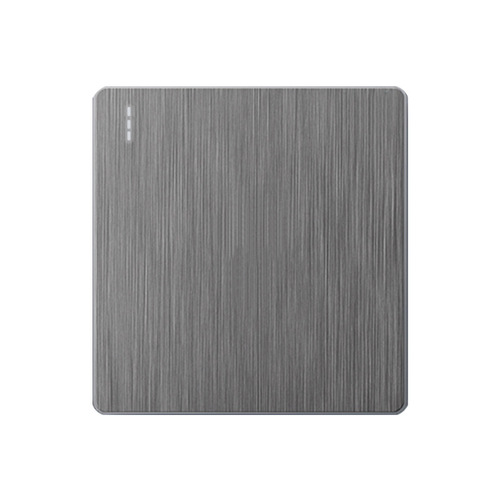 British standard 13a socket USB wall power light switch household concealed gray brushed panel British British foreign trade