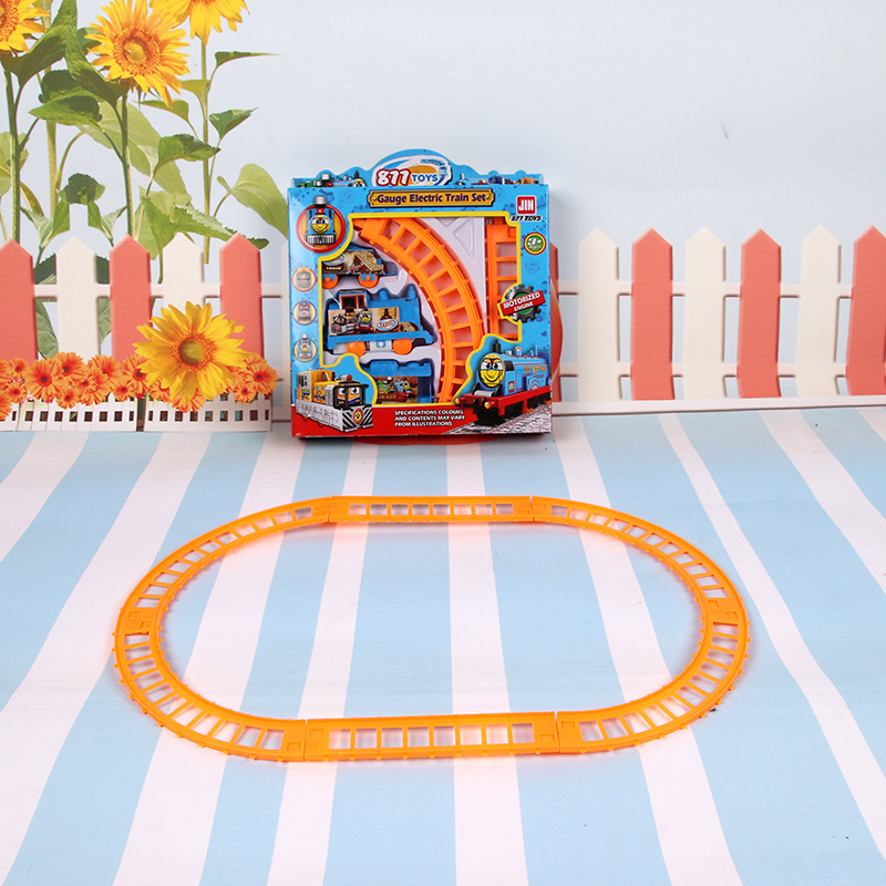 儿童电动轨道车卡通轨道小火车小号轨道玩具车地摊热卖货源批发