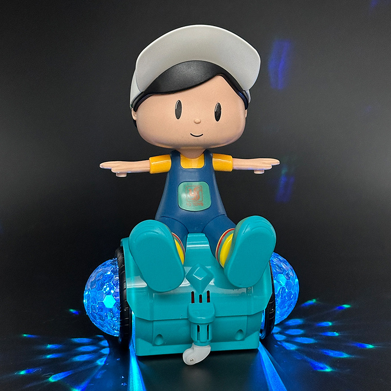 El mismo tipo de acrobacias eléctricas universales giratorias para niños juguetes de equilibrio de juguetes de muñecas de luz de música al por mayor