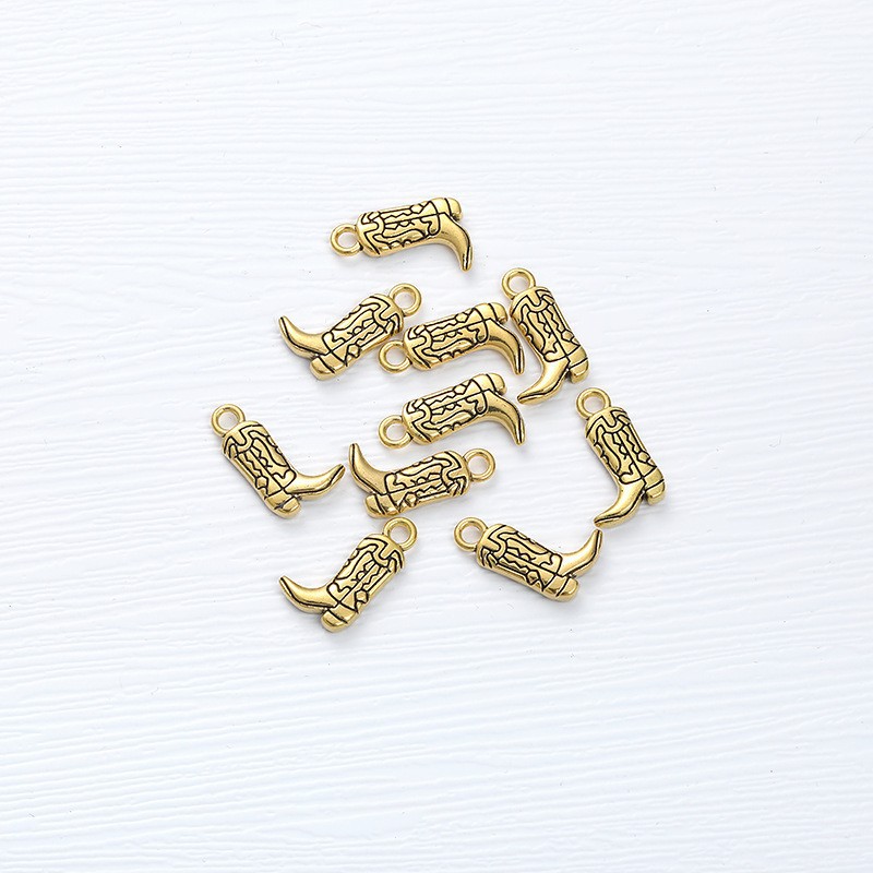 고대 금 부츠 18x11mm