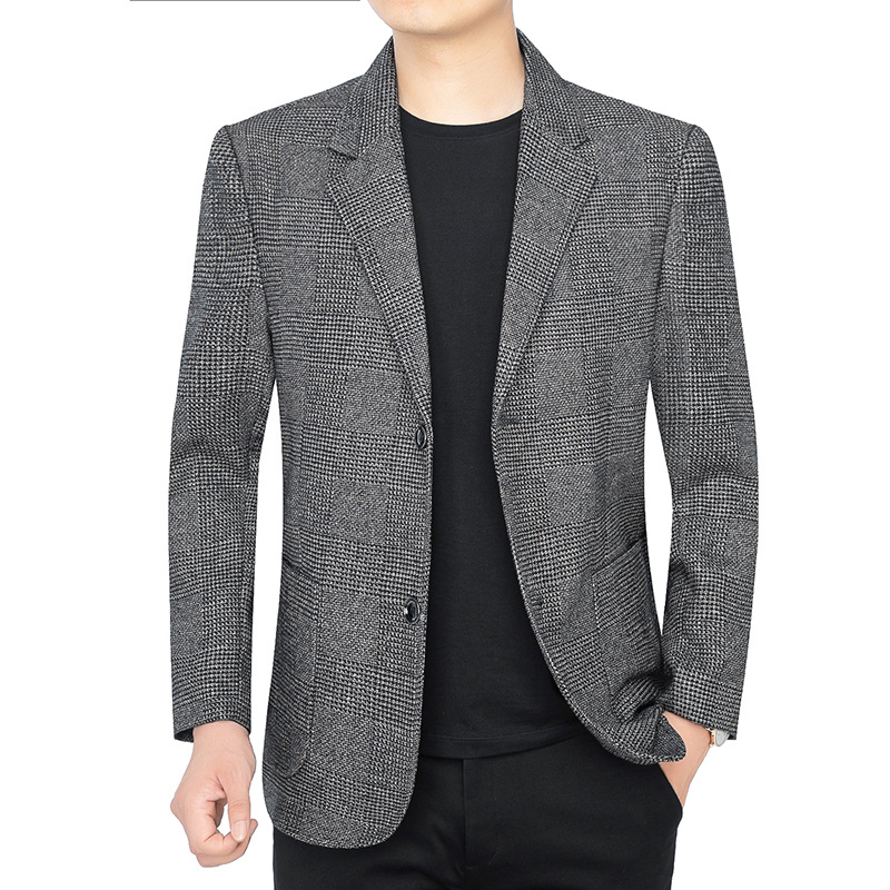 2024 신상 슈트 패션 트렌드, 다용도, 고급스럽고 편안한 남성 재킷, 가을 겨울 캐주얼 비즈니스 정장