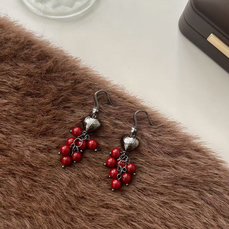流光溢彩流苏耳环超仙珍珠锆石串珠耳饰时尚小众高级感气质女耳钉|undefined