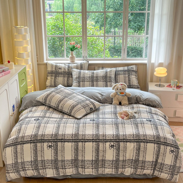 심플한 스타일-[두껍고 따뜻한 밀크벨벳 4종세트]