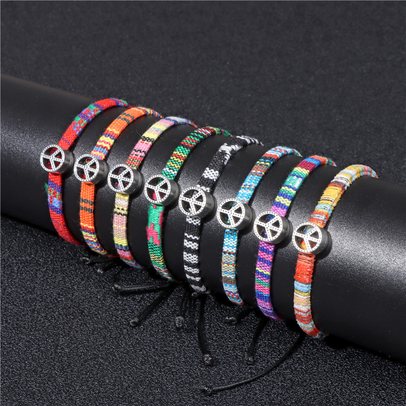 Retro Geometric Cloth Handmade Unisex Bracelets 1 Piece