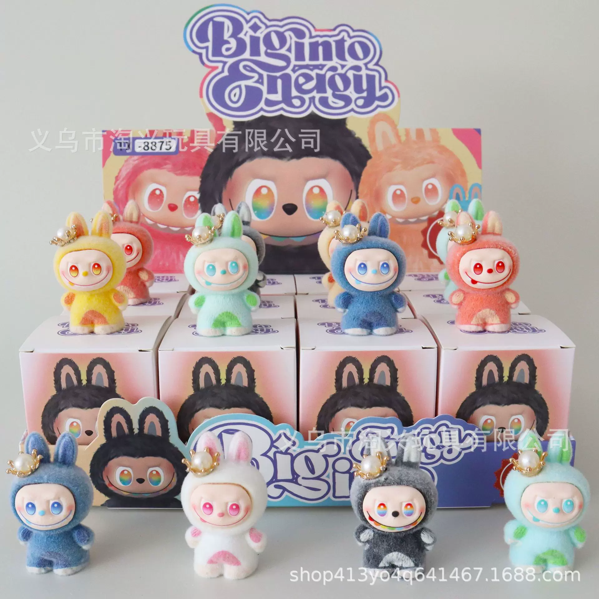 拉布布盲盒泡泡玛特公仔萌粒摆件树脂盲袋玩具潮玩手办网红爆款