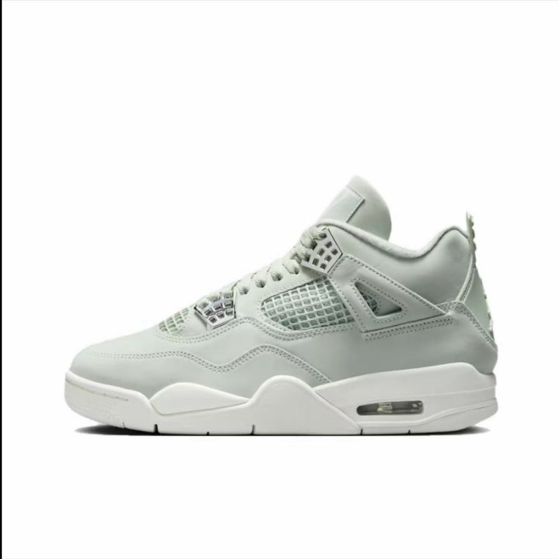 Zapatos de baloncesto de cuero de vaca original puros Pitian AJ4 zapatos antiderrapante retro zapatos de cuero de cabeza zapatos de hombre y mujer