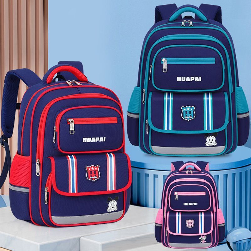 Capacious school bag, waterproof children's backpack, British style, 1-6-9 years