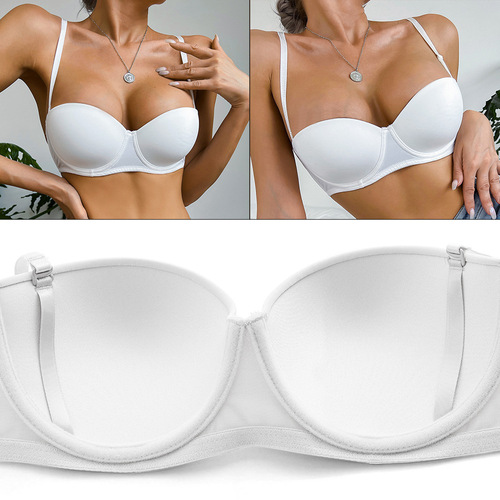 Weisi Miss Thin Bra Women's Soft Wire Small Breast Gathering Underwear Glossy Glossy Bra